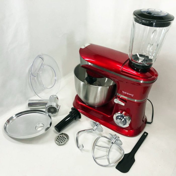 Багатофункціональний кухонний комбайн Rainberg RB-8080 Тістоміс, М'ясорубка, Блендер, Потужний блендер