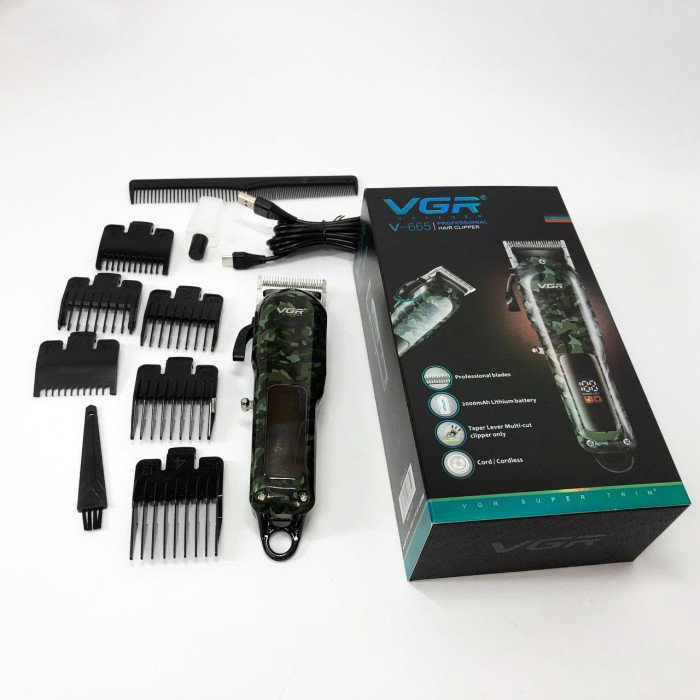 Машинка для стрижки волосся VGR V-665, Машинка для стрижки, Підстригальна машинка, Професійна