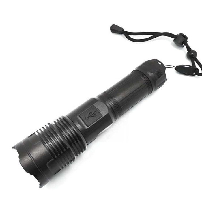 Ручний ліхтарик PLD-6606 White Laser LED PM50-TG, працює від акумулятора, надпотужний ліхтарик