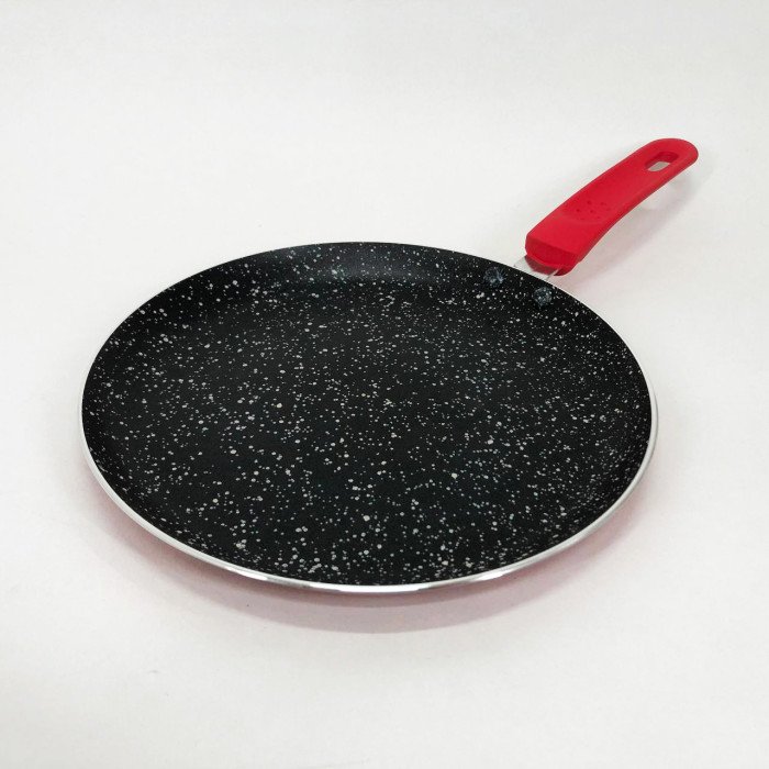 Сковорода млинець 24 см з антипригарним покриттям Con Brio CB-2424 для всіх видів плит. Колір: червоний