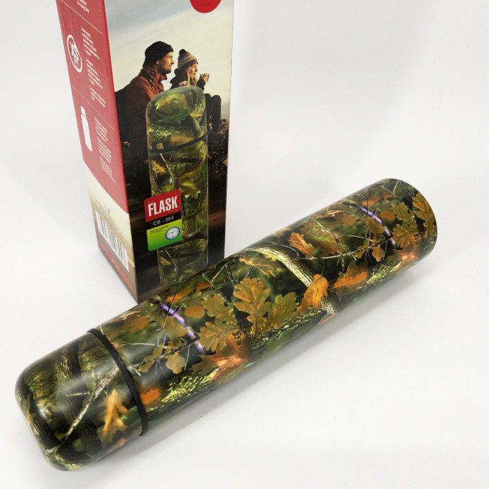 Термос CON BRIO CB-394 1200мл 1,2л маскувальний, Якісний термос для дому, Термос для напоїв