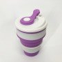 Кружка туристична (складна/силіконова), похідна чашка силіконова складана. Колір: фіолетовий