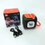 Портативна Bluetooth колонка TG359 7W з підсвічуванням RGB, акумуляторна колонка для музики. Колір: зелений