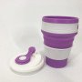 Кружка туристична (складна/силіконова), похідна чашка силіконова складана. Колір: фіолетовий