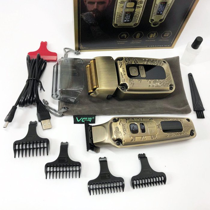 Машинка для стрижки та гоління VGR V-641, Бездротова електробритва, Машинка для стрижки голови