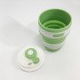 Кружка туристична (складна/силіконова), силіконовий складний термокухоль. Колір: зелений