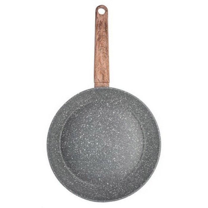 Сковорода Well Done WD-1038N з покриттям Marble Stone 28 см, сковорода з індукційним дном