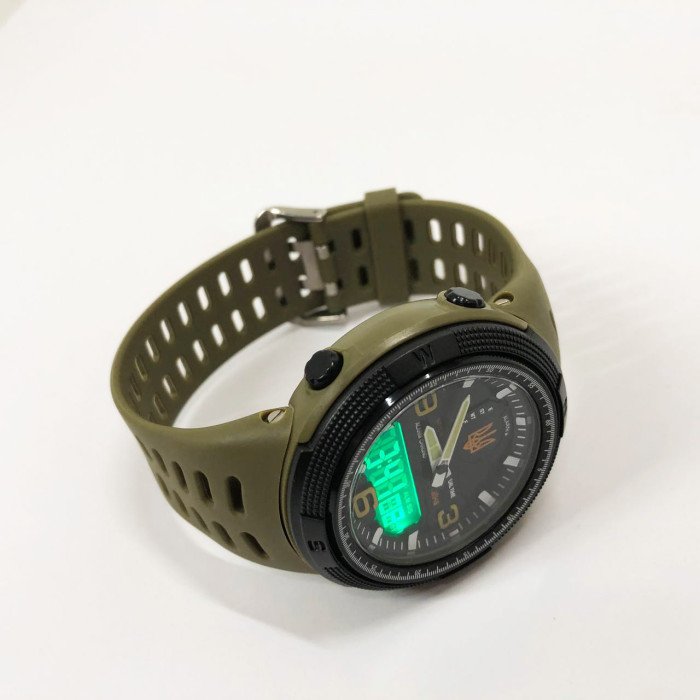 Годинник наручний чоловічий SKMEI 5561/1655AGBK, Протиударний годинник, Годинник для військовослужбовців