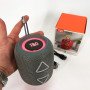 Портативна колонка TG655 5W з RGB підсвічуванням та ремінцем, Гучна блютуз колонка. Колір: сірий