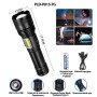 Ліхтарик PLD-P815 White Laser LED PM10-TG+COB, Ліхтарик тактичний акумуляторний ручний
