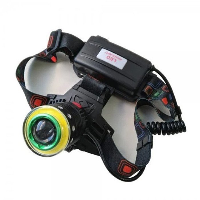 Ліхтар налобний Police T105-T6+COB акумуляторний, водонепроникний ліхтарик, головний ліхтарик