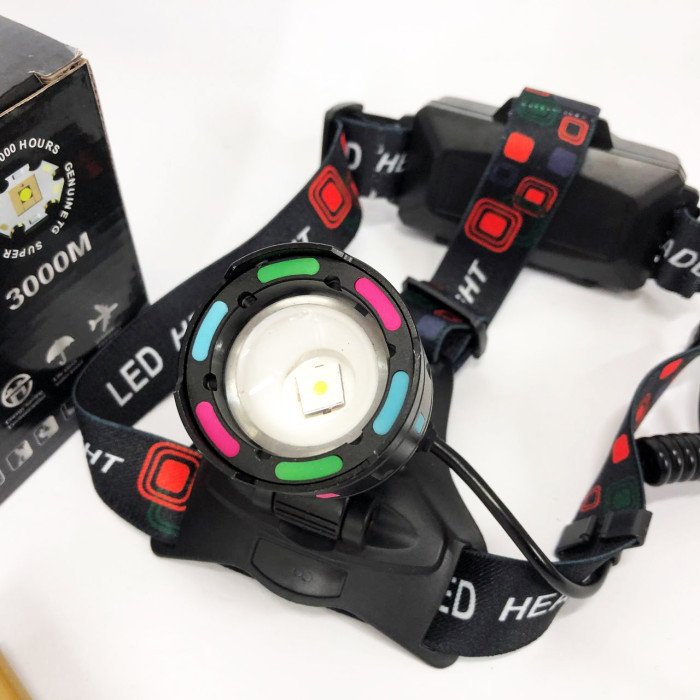 Ліхтар акумуляторний налобний SY-8087-PM10-TG, Ліхтарик налобний потужний, Налобний прожектор