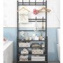 Вішалка для одягу New simple floor clothes rack з полицями для взуття метал