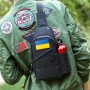 Тактична Чорна Сумка через плече, укріплена сумка-слінг барсетка тактична, Грудна кроссбоді