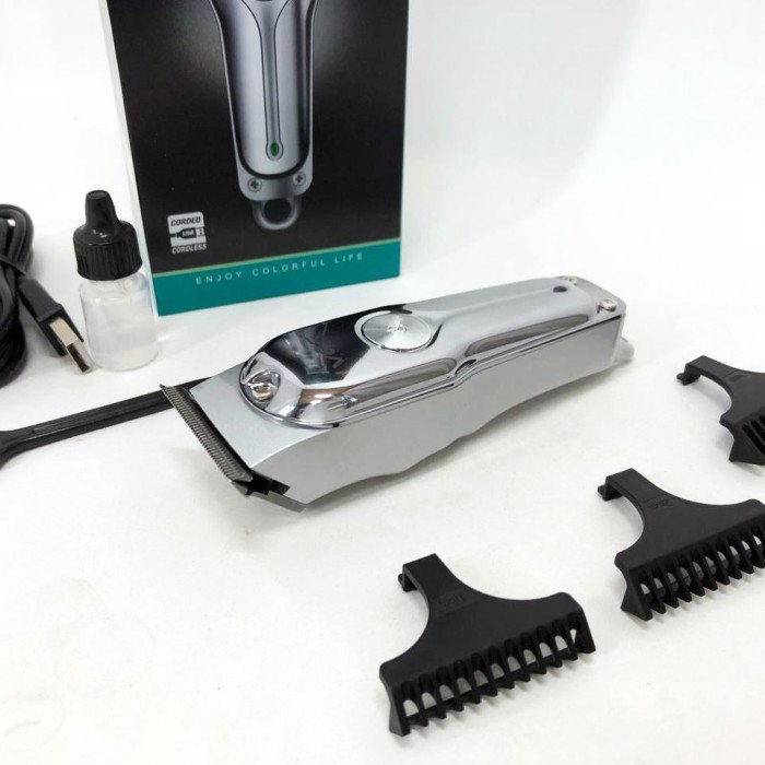 Машинка для стрижки волосся акумуляторна VGR V-071 тример для бороди та вусів, окантувальна машинка