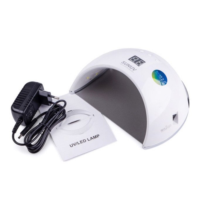 Ультрафіолетова лампа для Манікюру UV LAMP Sun 6, Світлодіодна сушарка для гель лаку. Колір: білий