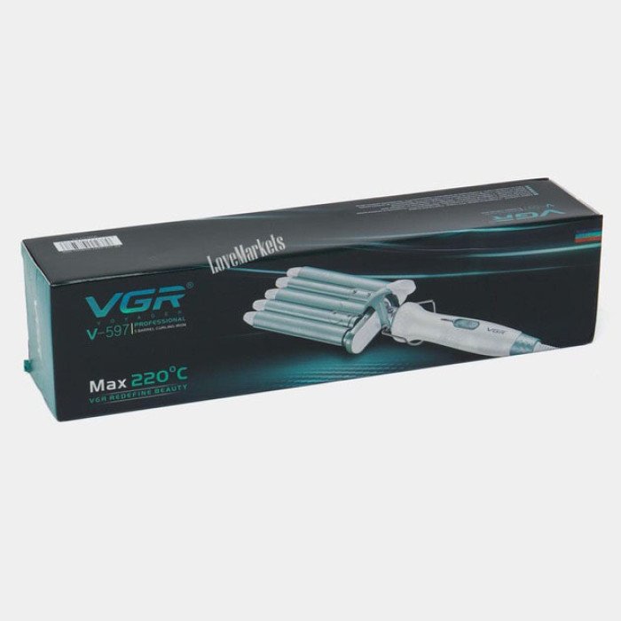 Плойка хвиля для волосся VGR V-597 п'ять хвиль діаметр 16 мм з керамічним покриттям для кучеряшок та локонів