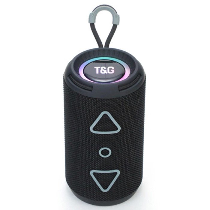 Bluetooth колонка портативна TG656 FM-радіо, акумуляторна колонка для музики. Колір: чорний