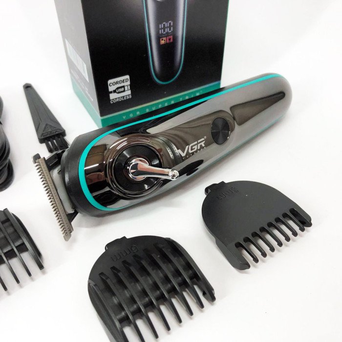 Машинка для стрижки волосся та бороди VGR V-075, Машинка для стрижки волосся домашня, Електромашинка