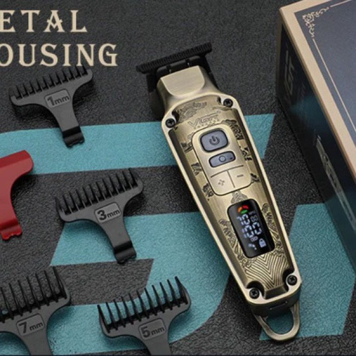 Професійна машинка для стрижки волосся триммер VGR V-901 з насадками, професійна електробритва