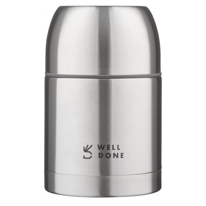 Вакуумний харчовий термос Well Done WD-7115S 0.5 л, Якісний термос для їжі з відсіками