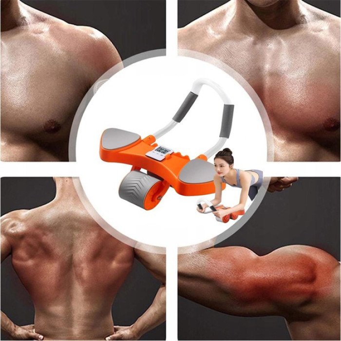 Автоматичний тренажер для живота, коліщатко для живота з подушечкою для пуш-апу