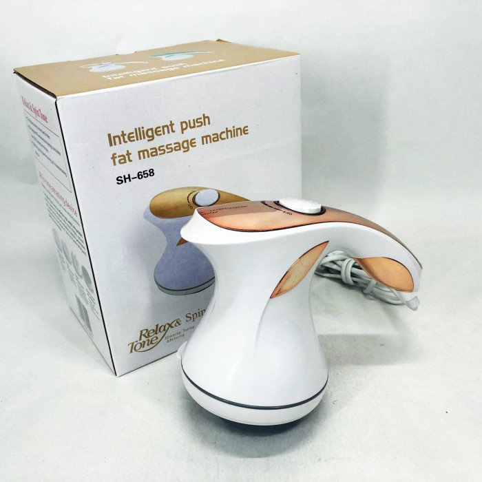 Масажер для тіла Relax and Spin Tone SH-658, вібро антицелюлітний масажер. Колір: жовтий