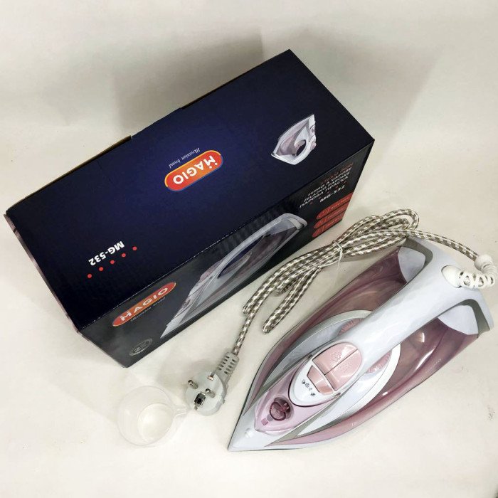 Праска MAGIO MG-532, праска електрична парова, парова праска відпарювач, професійна парова праска