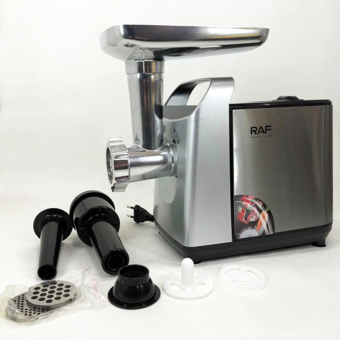 Електрична м'ясорубка RAF R.3396 з функцією реверс 2500W, електром'ясорубка для дому