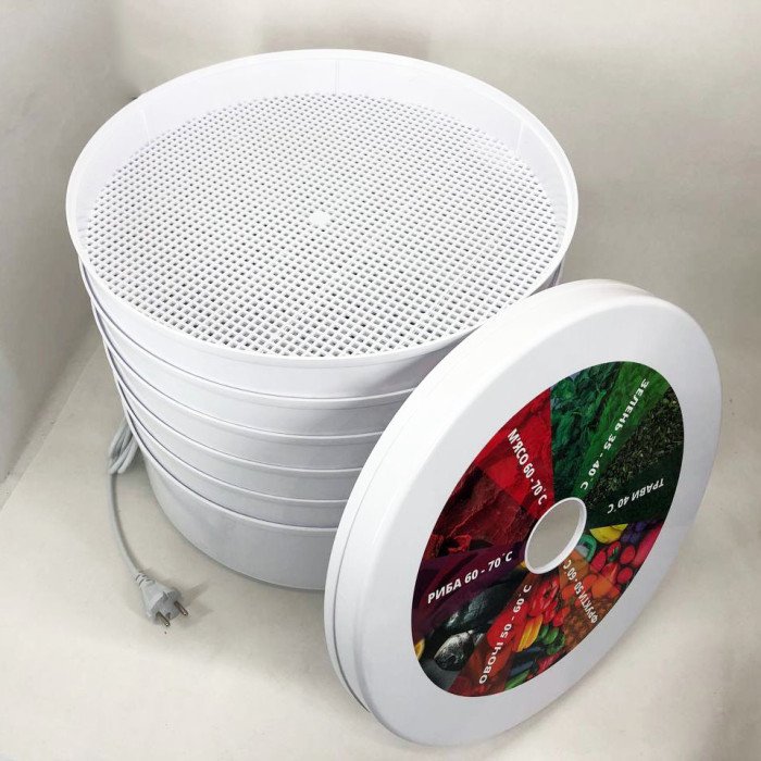 Сушіння сушарка електросушіння овочів та фруктів SeaBreaze SB-0302 4 секції 520Вт, 11л з регулюванням потужності