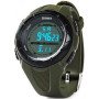 Чоловічий годинник Skmei 1025AG ARMY GREEN, армійський годинник протиударний. Колір: зелений