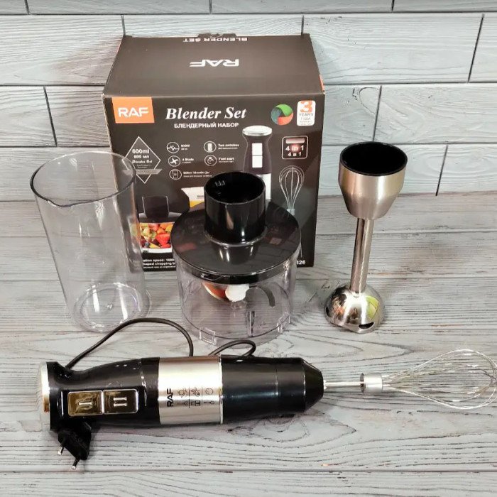 Блендер стаціонарний домашній кухонний 4в1 RAF R326 800Вт