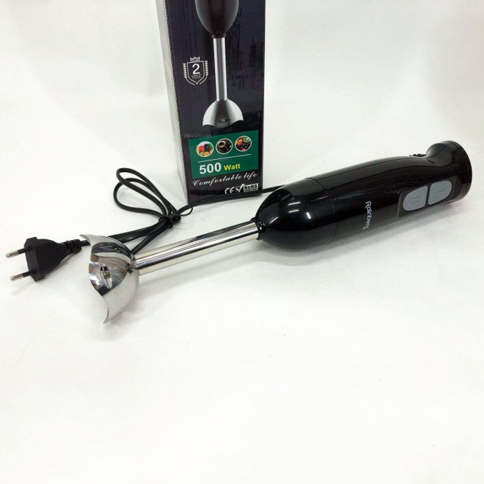 Блендер занурювальний Rainberg RB-2261 - 500 Вт, блендер для дому, блендер для кухні. Колір: чорний