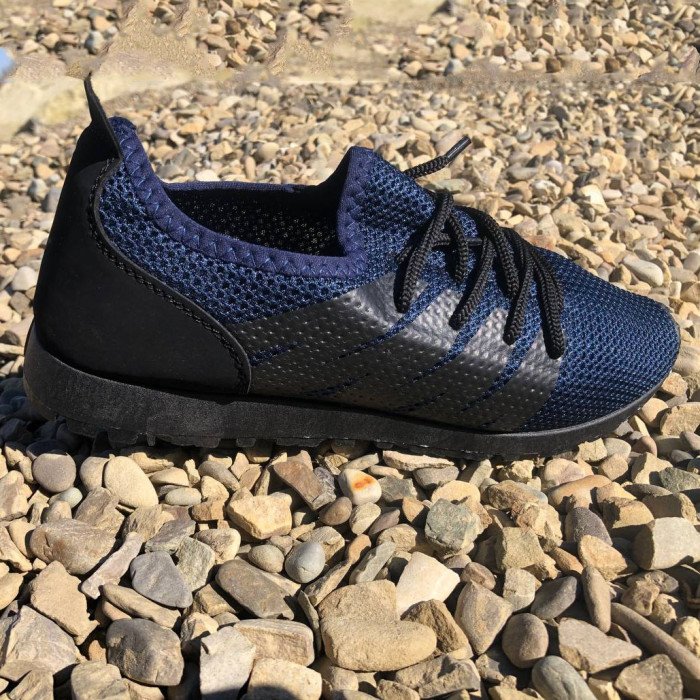 Кросівки літо чоловіча сітка 40 розмір | Текстильні кросівки | Модель 41373. Колір: синій
