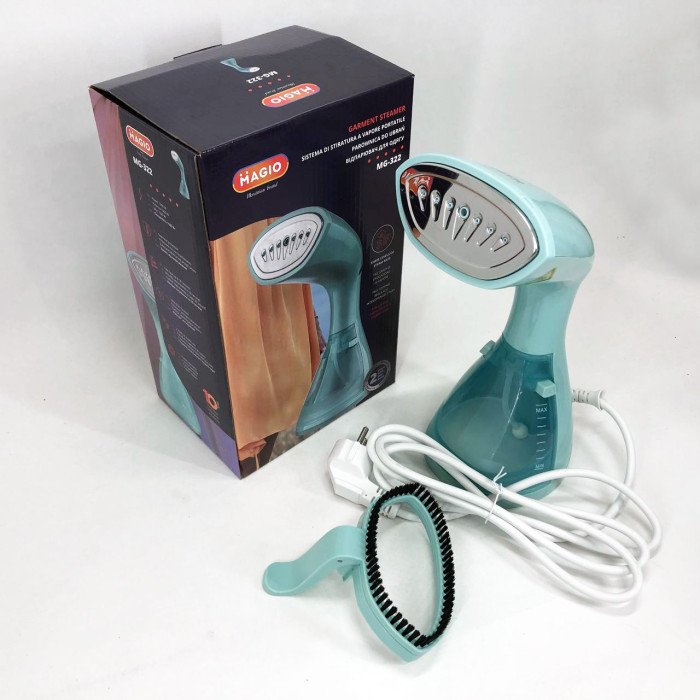 Відпарювач для одягу Magio MG-322, побутовий ручний пароочисник, праска для відпарювання одягу
