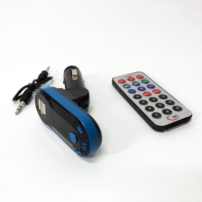 Автомобільний трансмітер/модулятор CM i9, радіо трансмітер, FM модулятор для автомобіля. Колір: синій