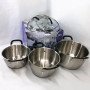 Набір каструль 6 предметів LB-1891 із нержавіючої сталі зі скляною кришкою, набори каструль