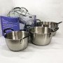 Набір каструль 6 предметів LB-1891 із нержавіючої сталі зі скляною кришкою, набори каструль