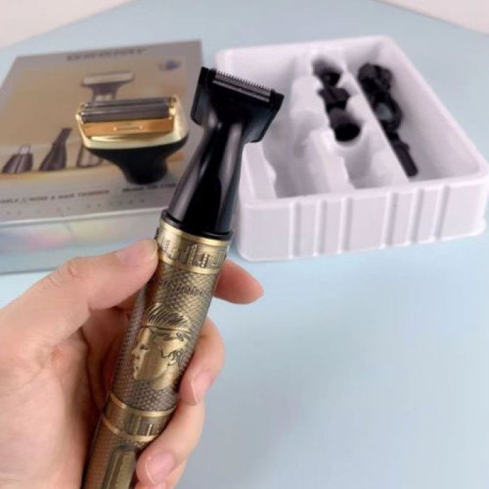 Чоловічий набір Geemy GM-3158, Тример бездротової, Машинка чоловіча для гоління, Тример бритва для бороди.