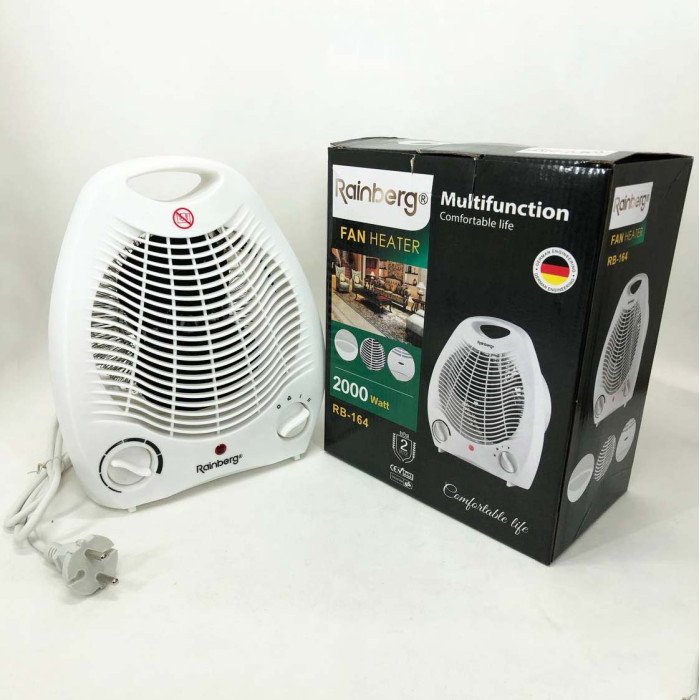 Тепловентилятор Rainberg RB-164 електричний обігрівач 2000 W