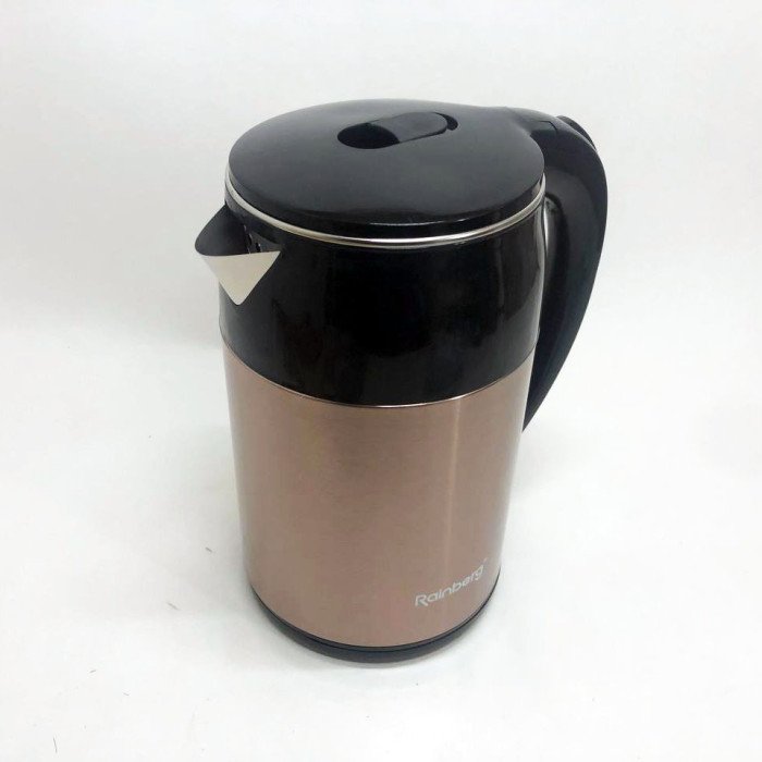 Чайник електричний Rainberg RB-2246 з нержавіючої сталі 2000 Вт 2л, гарний електричний чайник