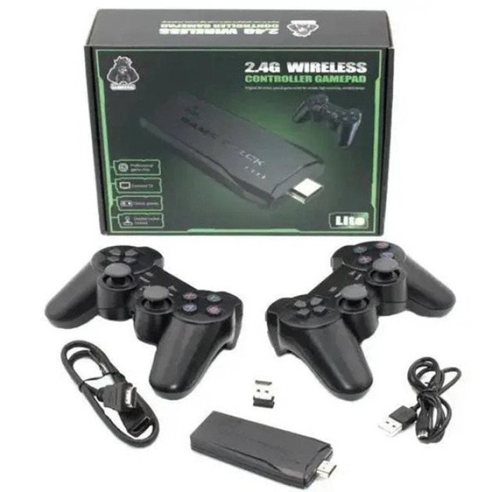 Ігрова приставка M8 64G, 4К, + 2 бездротові джойстики / Консоль для телевізора