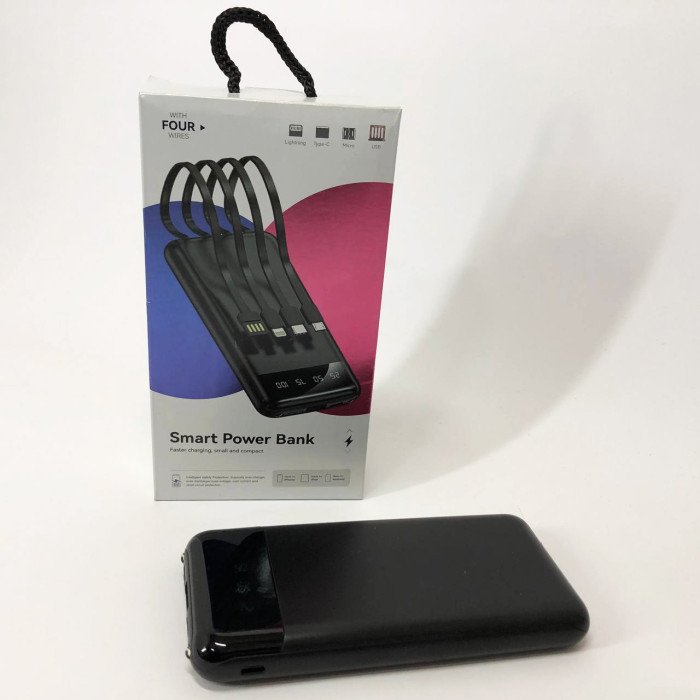 Павербанк Power Bank UKC 50000mAh Мобільна зарядка зовнішній акумулятор портативний павер. Колір: чорний