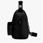 Тактична сумка через плече – водонепроникна сумка слінг із кордури на 4 кишені. Колір: чорний