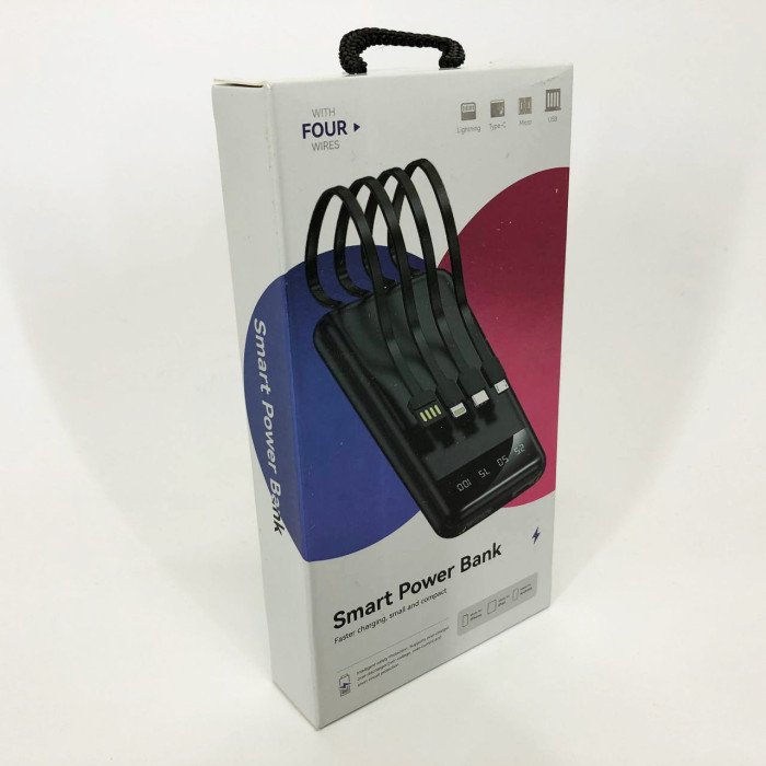 Павербанк Power Bank UKC 50000mAh Мобільна зарядка зовнішній акумулятор портативний павер. Колір: білий