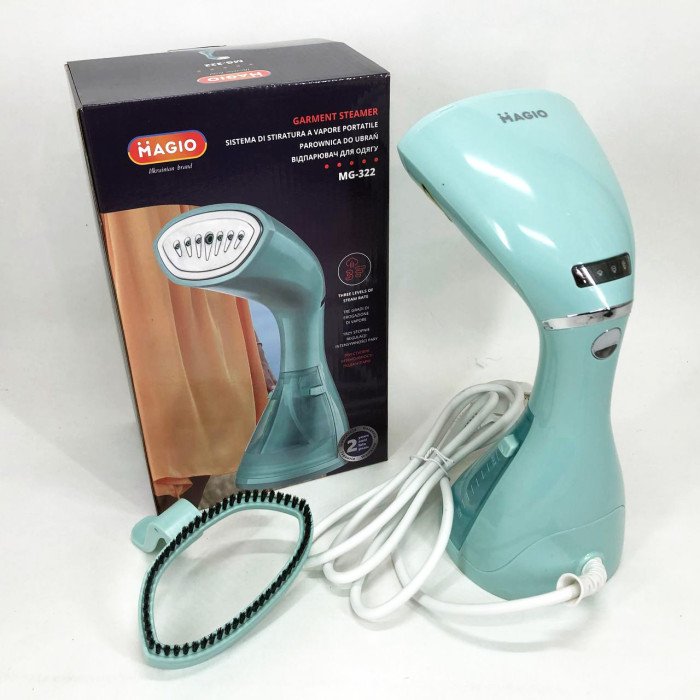 Відпарювач для одягу Magio MG-322, побутовий ручний пароочисник, праска для відпарювання одягу