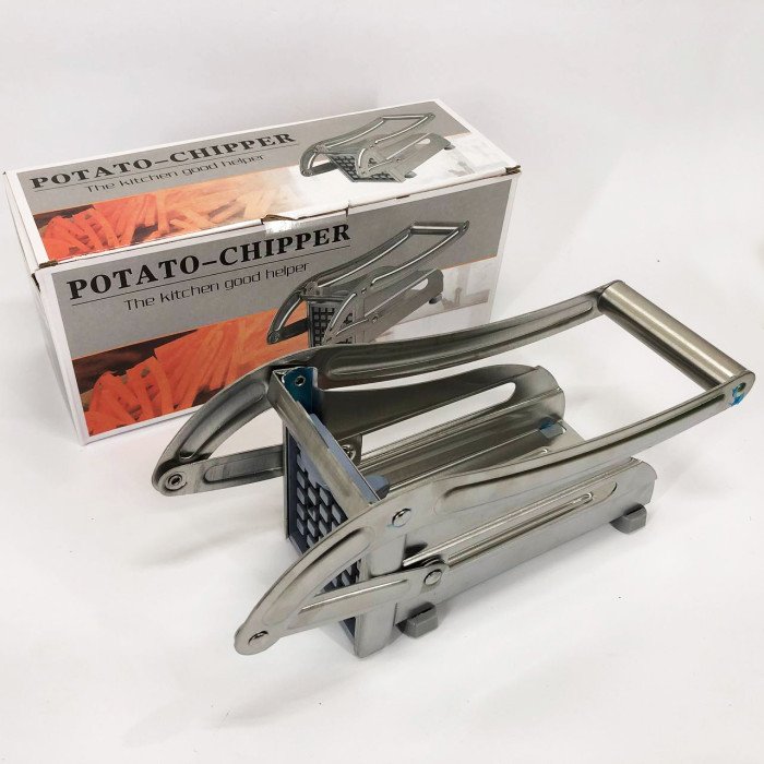 Ручна картоплерізка металева машинка Potato Chipper для нарізки картоплі фрі UN12-15