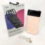 Павербанк Power Bank UKC 50000mAh Мобільна зарядка зовнішній акумулятор портативний павер. Колір: рожевий