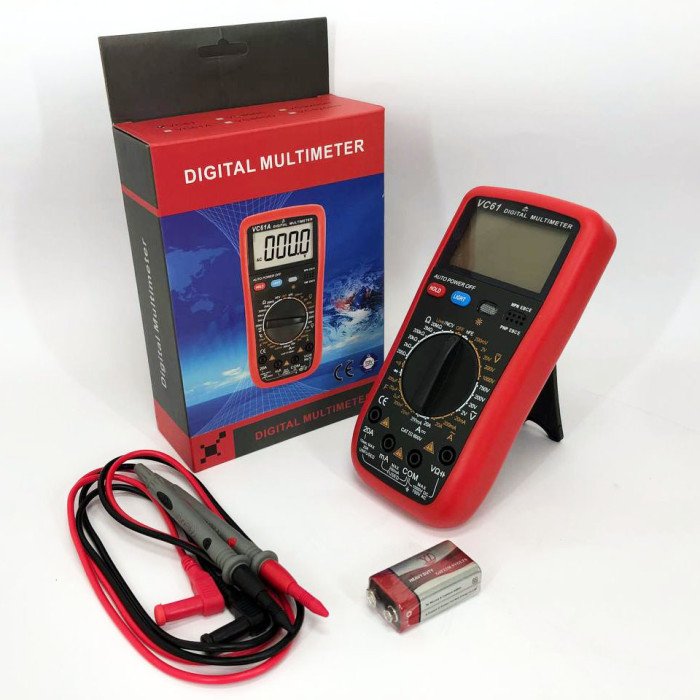 Цифровий Професійний мультиметр Digital VC61 вольтметр тестер. Зі звуком видає сигнал під час дзвінка