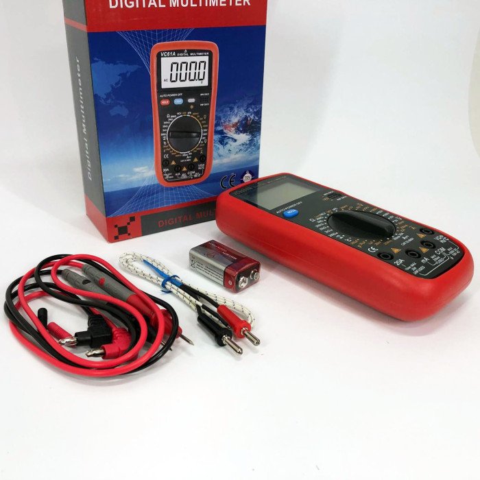 Цифровий Професійний мультиметр VC9208N тестер вольтметр + термопара, хороший мультиметр